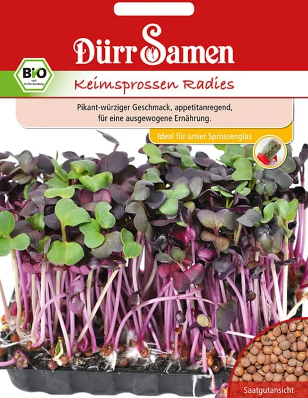 Dürr Samen BIO-Keimsprossen Radies, 75 g