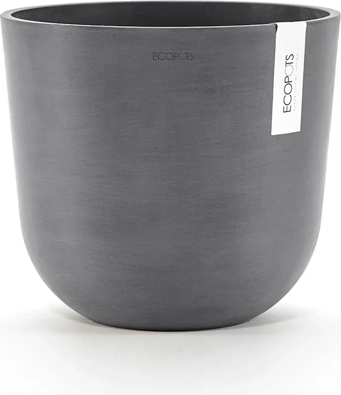 Ecopots Oslo Pflanztopf grau, Ø 35 cm, Höhe 30,5 cm