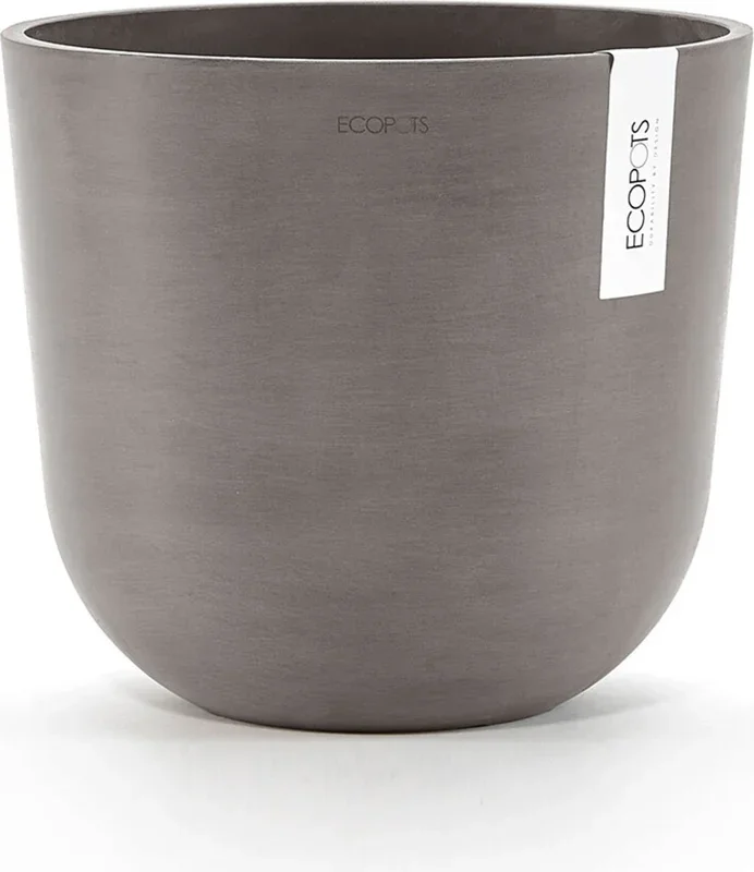 Ecopots Topf Oslo taupe, Ø 25 cm, Höhe 21,80 cm