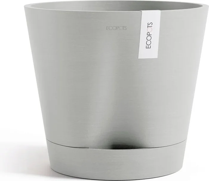 Ecopots Venice 2 Pflanztopf weißgrau, Ø 20 cm, Höhe 17,5 cm