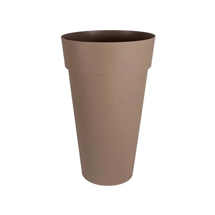 EDA Kunststoffe – Hohe runde Vase Toscane XXL 48x80cm 90L Taupe