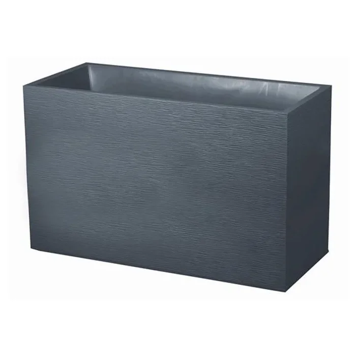 EDA Plastiques – Blumenkasten Loft XL – Graphit – Anthrazitgrau – 116L