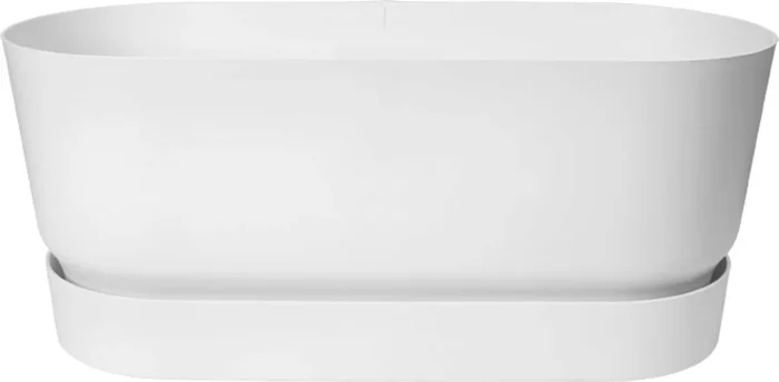 elho greenville Pflanzgefäß 80 cm rollen, weiss