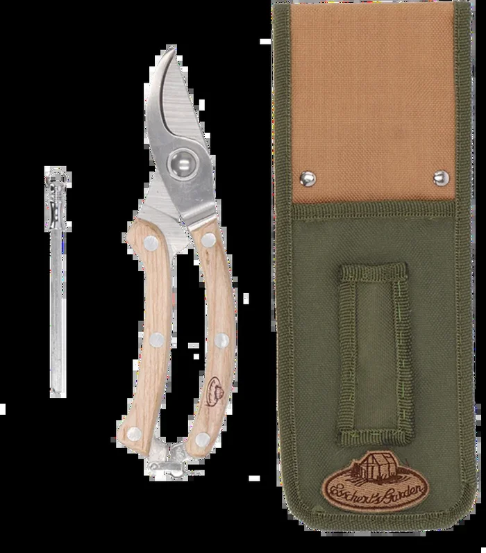 Esschert Design Geschenk-Set Gartenschere mit Wetzstab