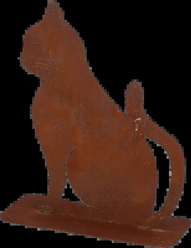 Esschert Design Rost Katze sitzend