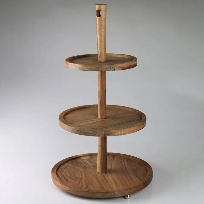 Etagere, braun, Mangoholz, 30 x 30 x 45 cm
