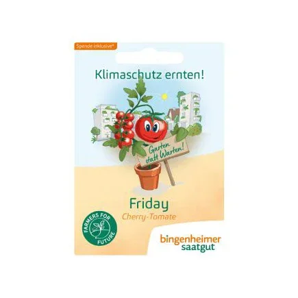 Fridays for Future Cherry-Tomate rot Bio-Gemüse-Samen