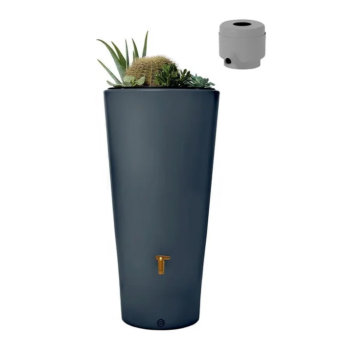 Garantia – Vaso 2 in 1 – 220L – Graphit – Tank-Set mit Eco-Kollektor grau
