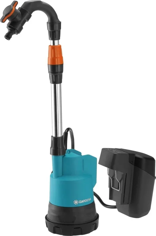 GARDENA Akku-Regenfasspumpe 2000/2 18V P4A Ready-To-Use Set