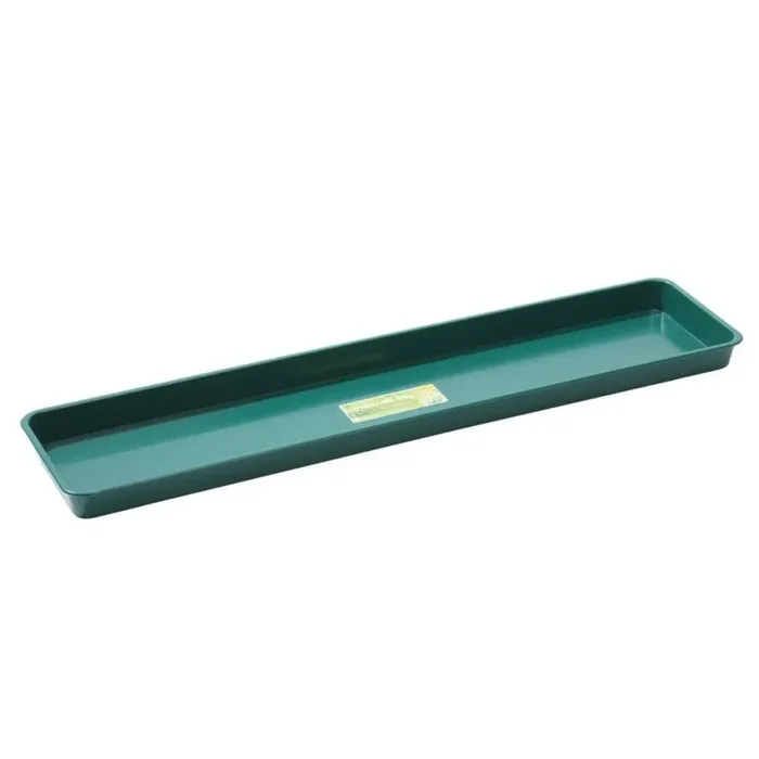 Garland Kunststoffschale für Fensterbank groß, grün, 76×17.5×3.5 cm