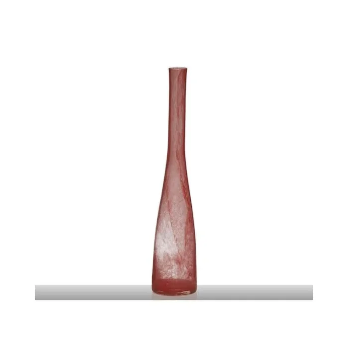 Glasvase Rot 54 cm. Hoch