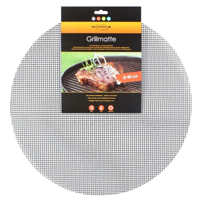 Grillgitter Matte, rund, Durchmesser ca. 48 cm, antihaftbeschichtet