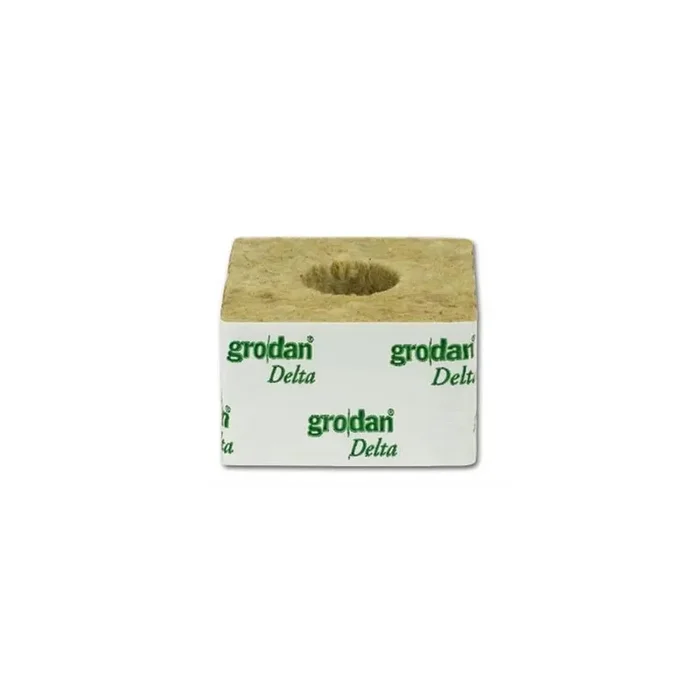 Grodan 100x100x65 mm Anzuchtwürfel mit kleinem Loch 42×40 mm, BOX 216 Stück