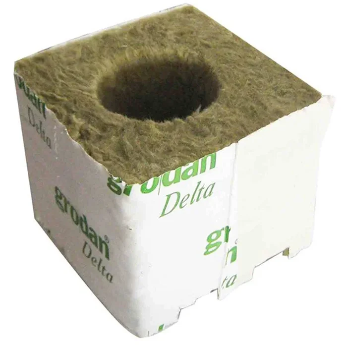 GRODAN – CUBE Steinwolle 75x75x65mm X8PCS Ø38MM