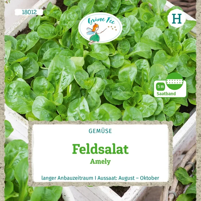Grüne Fee Feldsalat Amely Saatband