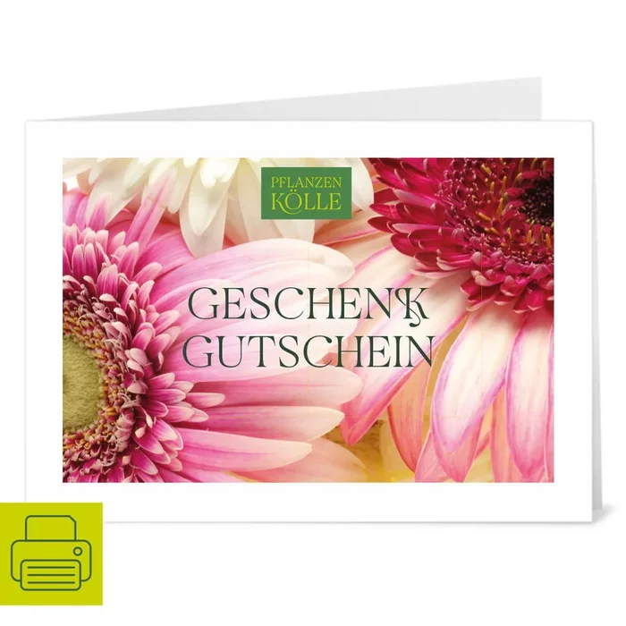 Gutschein zum Ausdrucken ‚Gerbera‘