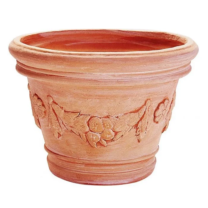 Hairie-Grandon – Vase Florence – Durchm. 45cm – Terrakotta Patina