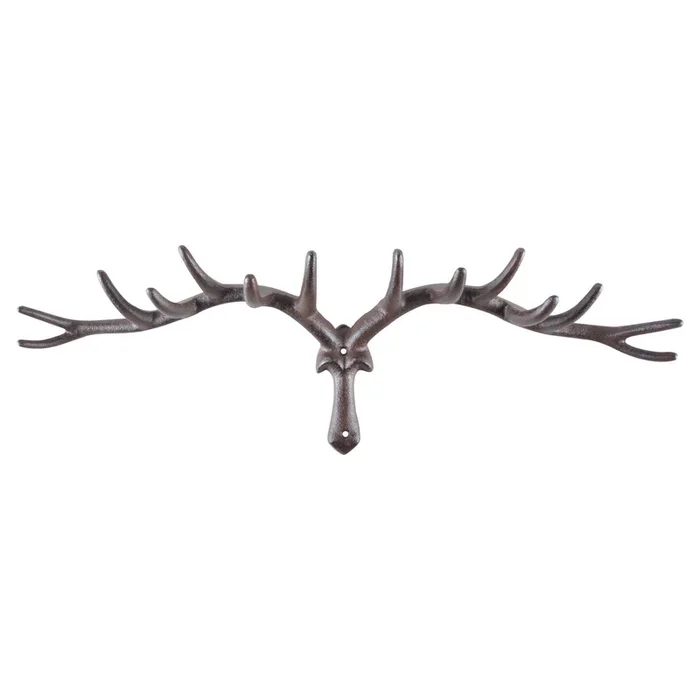 Haken ‚Hirschgeweih‘ L, braun, ca. 20 x 12 x 64 cm