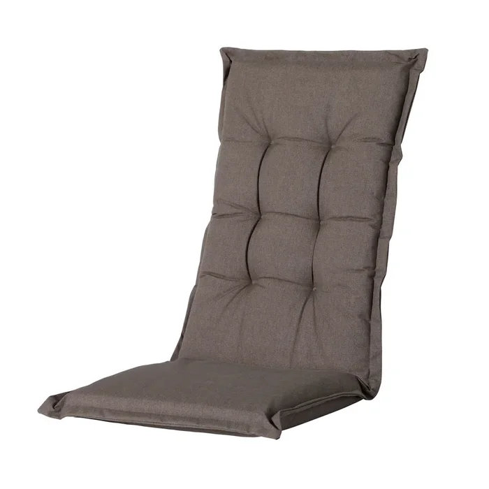 Hochlehnerauflage ‚Oxford Outdoor‘, taupe, ca. 123 x 50 cm