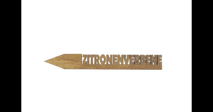 Holzetikett ‚ZITRONENVERBENE‘