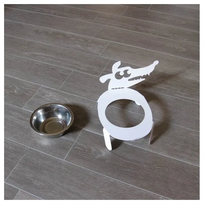 Hund White Bowl Holder