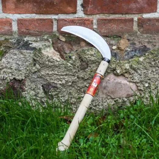 Japanische Sichel mit Damaszener Klinge