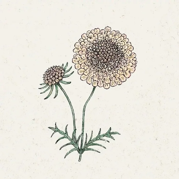 Jora Dahl Skabiose „Fata Morgana“ Scabiosa atropurpurea