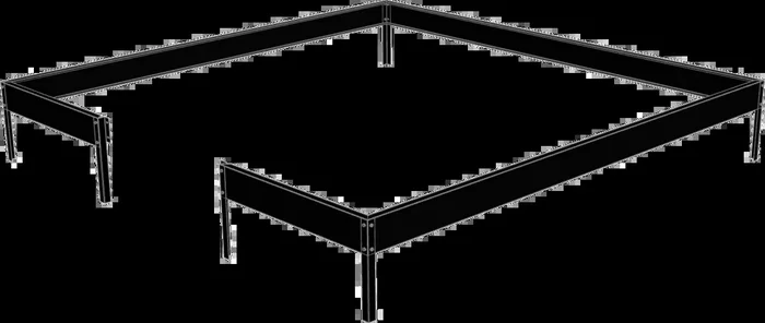 Juliana Fundamentrahmen für Gewächshaus Compact, 5 m²