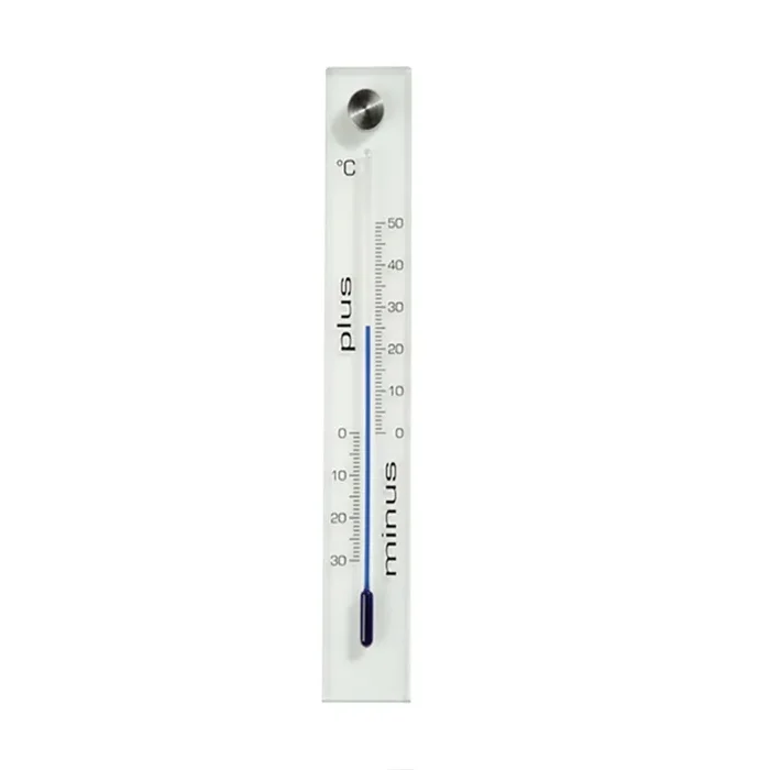 kelvin 4 Outdoor-Wandthermometer aus Glas 26×4,5×0,5cm