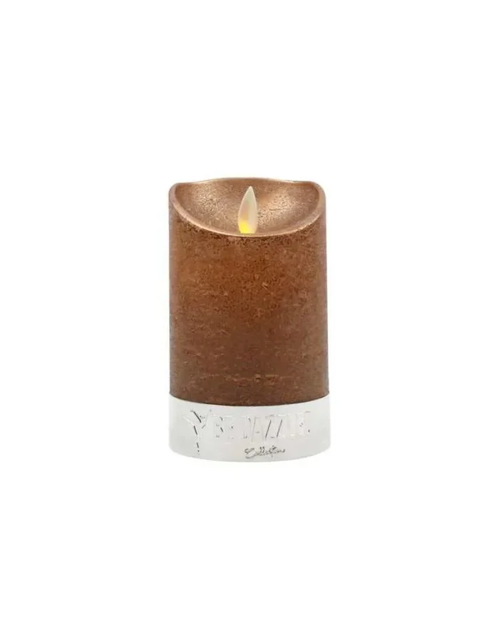Kerze Magic Flame LED H12.5 Bronze