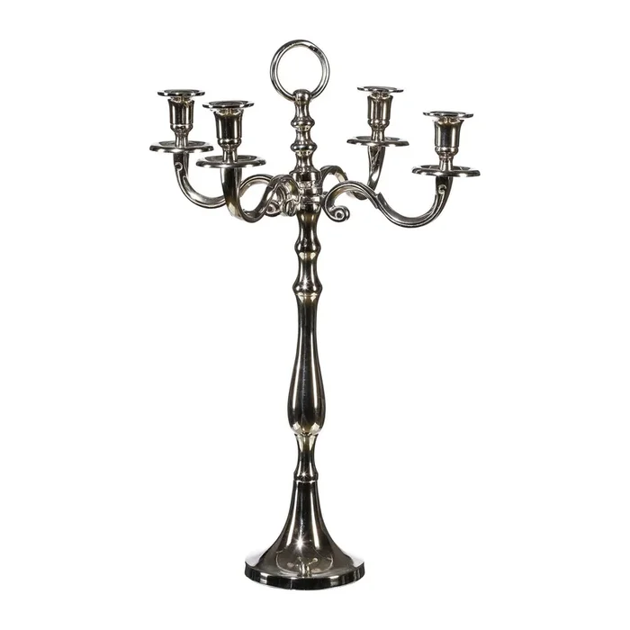 Kerzenhalter, silber, Höhe ca. 50 cm
