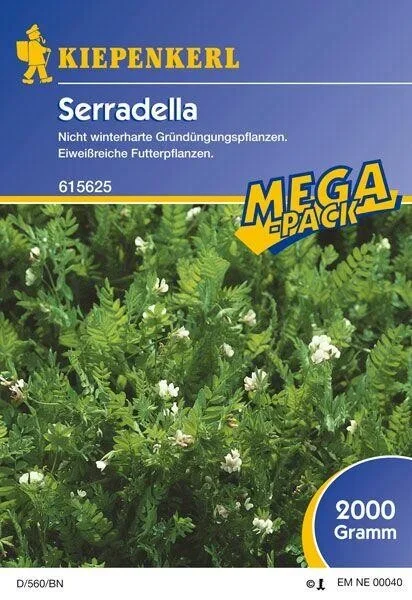 Kiepenkerl Serradella Gründünger 2kg, Tiefwurzler & ideal für leichte Böden