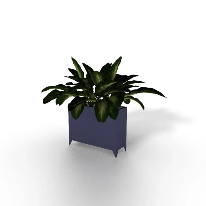 Klappbarer Stahlpflanzer 20x60x22cm h