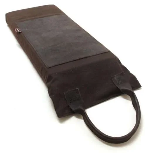 Kniekissen Segeltuch/ Leder dunkelbraun