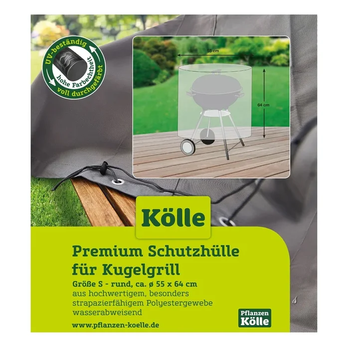 Kölle Kugelgrill-Schutzhülle für Weber Bar-B-Kettle, 64 x 55 cm