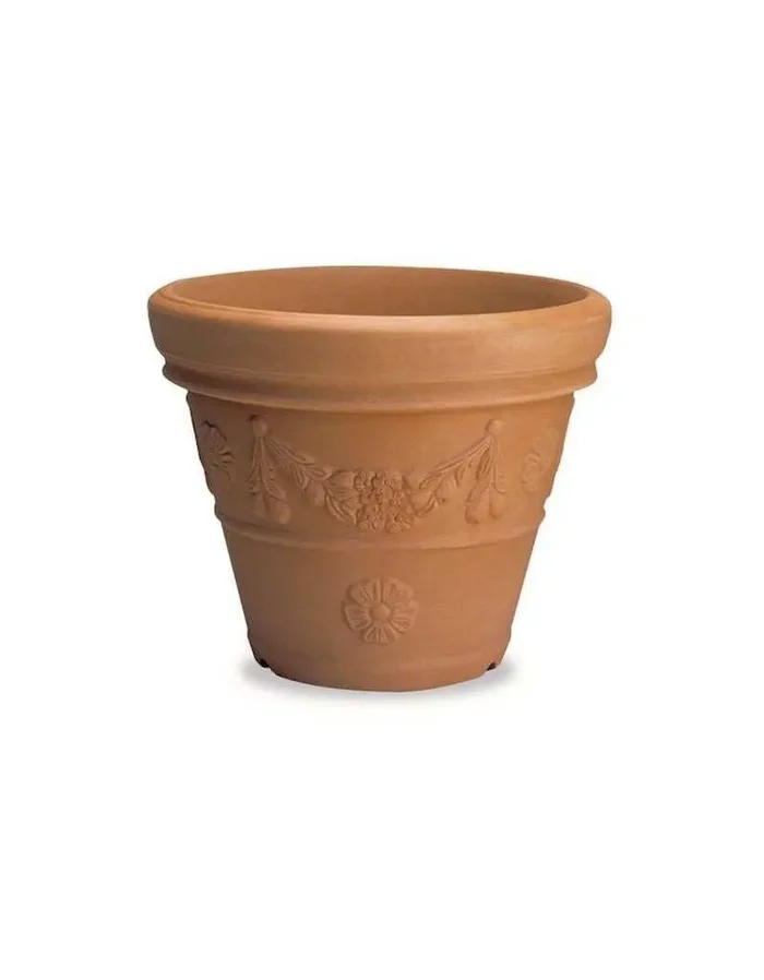 Konische Festooned Resin Vase 40 cm Antik