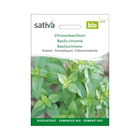 Kräuter Zitronenbasilikum Biosamen kr05