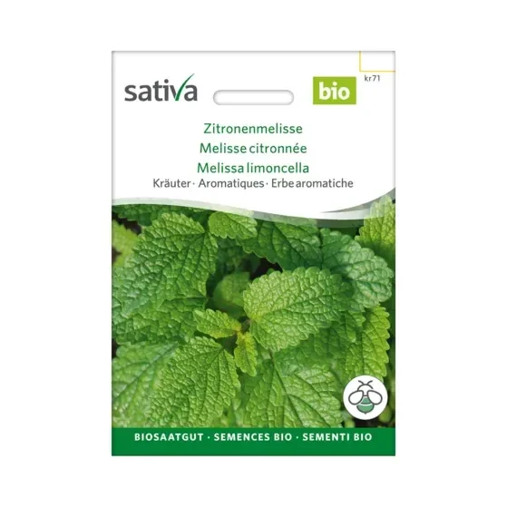 Kräuter Zitronenmelisse Biosamen kr71