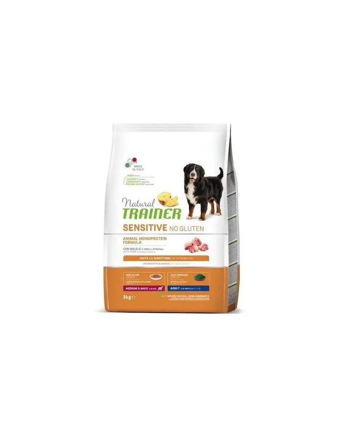 Kroketten Cane Natural Trainer Sensitive Adult Medium & Maxi mit Schweinefleisch 3 Kg