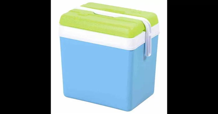 Kühlbox Promotion, 24 Liter, blau-grün
