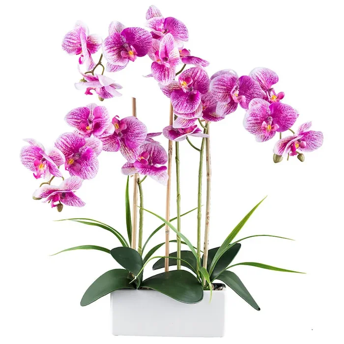 Kunstblume Orchidee in edlem Weiß Bestellnummer 8000815