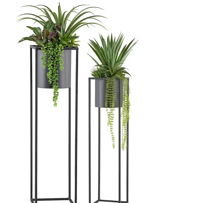 Kunstpflanzen Sukkulenten Arrangement auf Metallständer Bestellnummer 8000138