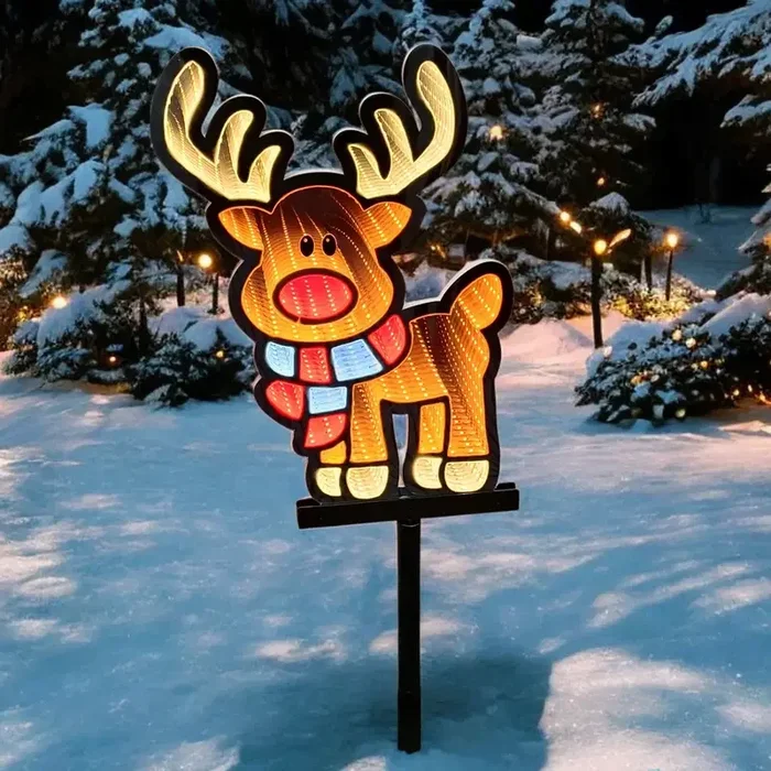 LED Rentier, Infinity, Höhe ca. 40 cm