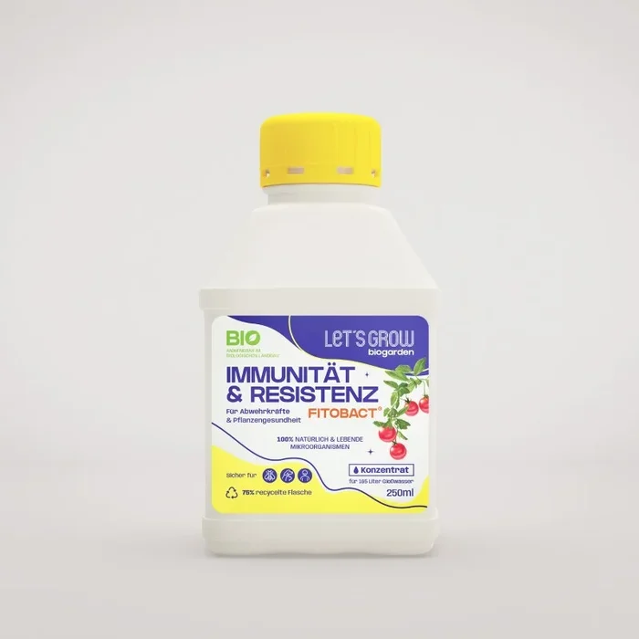 Lets Grow Bio Immunität&Resistenz Fitobact® 250 ml,Bio-Pflanzenhilfsmittel auf Basis lebender Bodenbakterien für eine starke Immunität