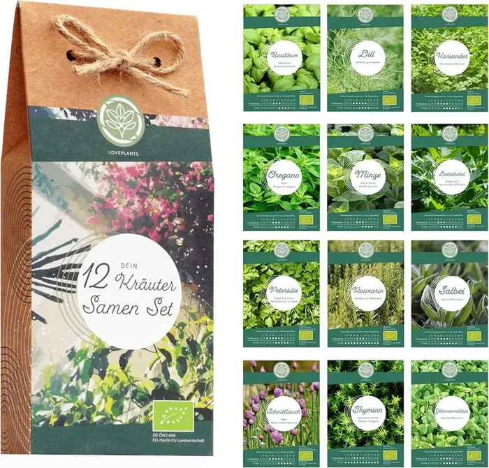 LOVEPLANTS Bio Kräutersamen Set