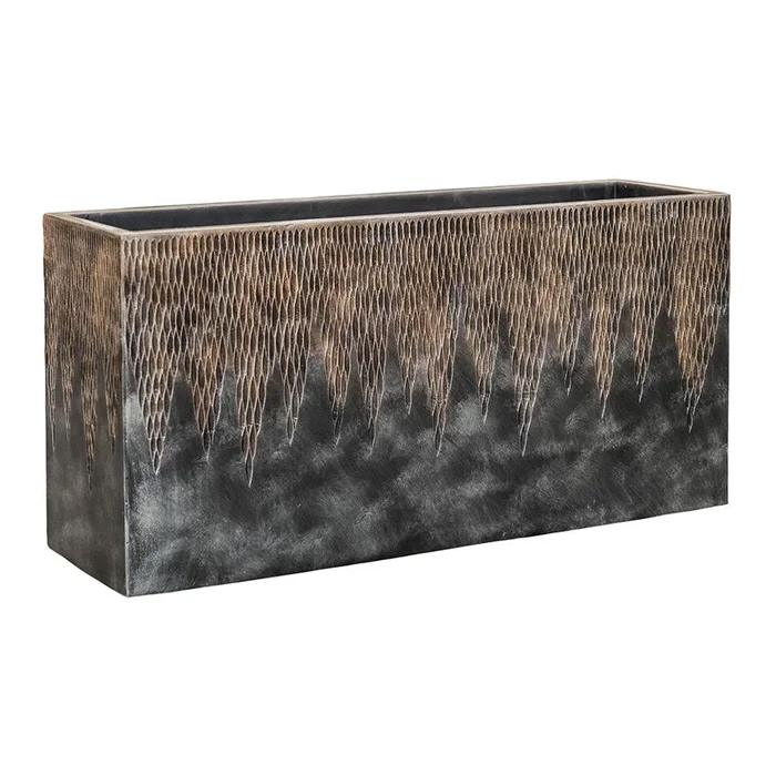 Luxe Lite Comet Trough Planter – Bronze