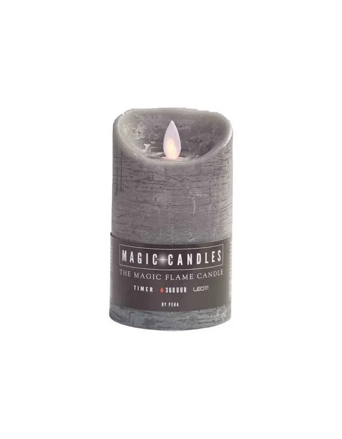 Magic Flame Kerze H15 Grau