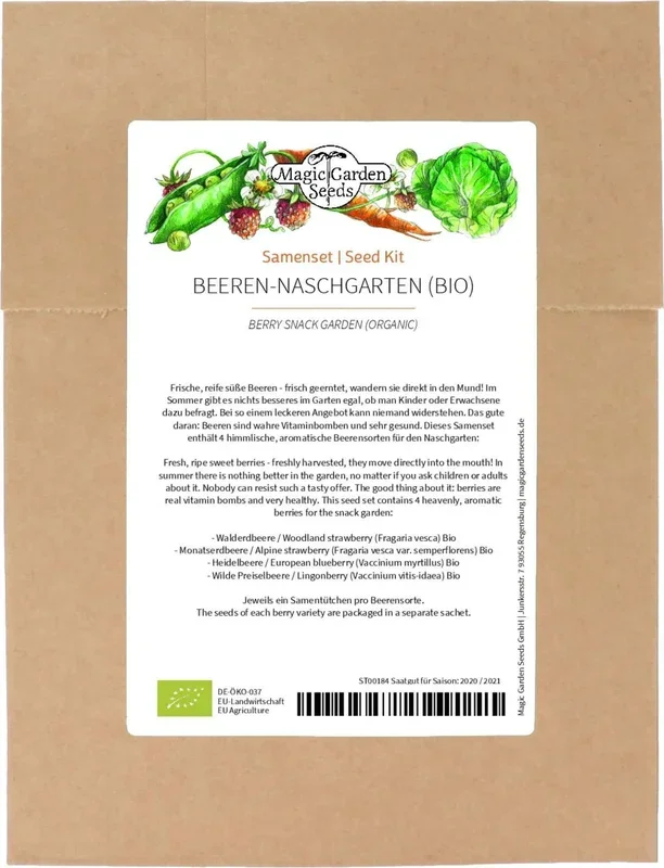 Magic Garden Seeds Bio Beeren-Naschgarten , Samenset