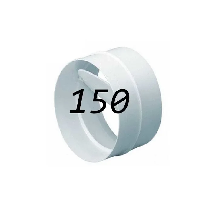 Männlicher Anschluss + Rückschlagventil 150mm (PVC)