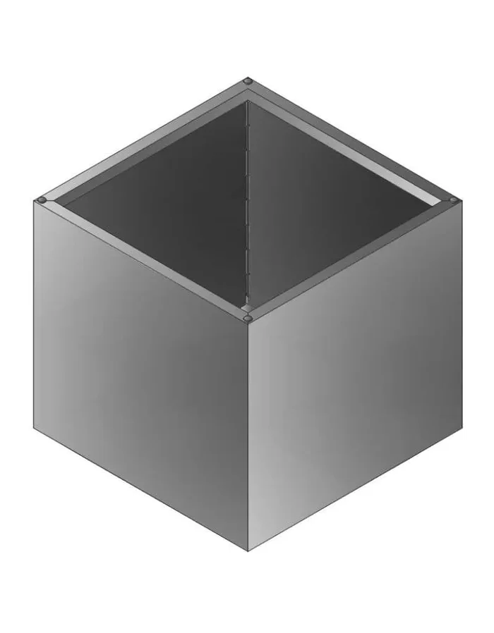 Modulares Pflanzgefäß STOUT aus Stahl 60x60cm hoch 60cm